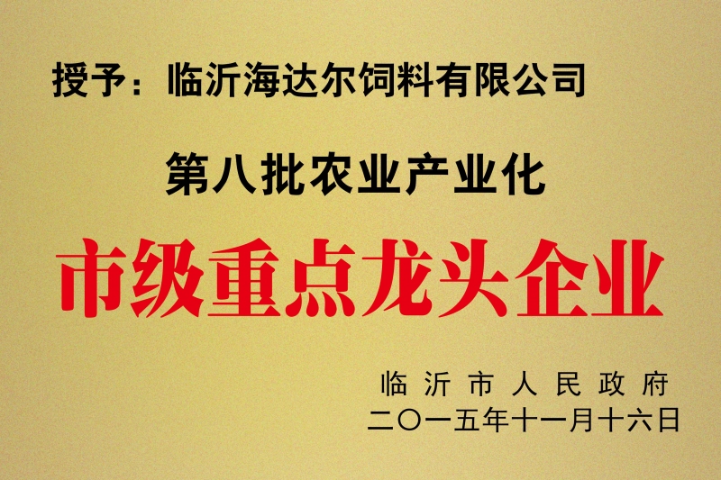 2015市级重点龙头企业
